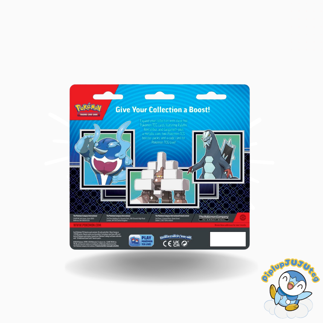 Pokémon TCG: Palafin, Baxcalibur & Garganacl Cards with 2 Booster Packs & Coin