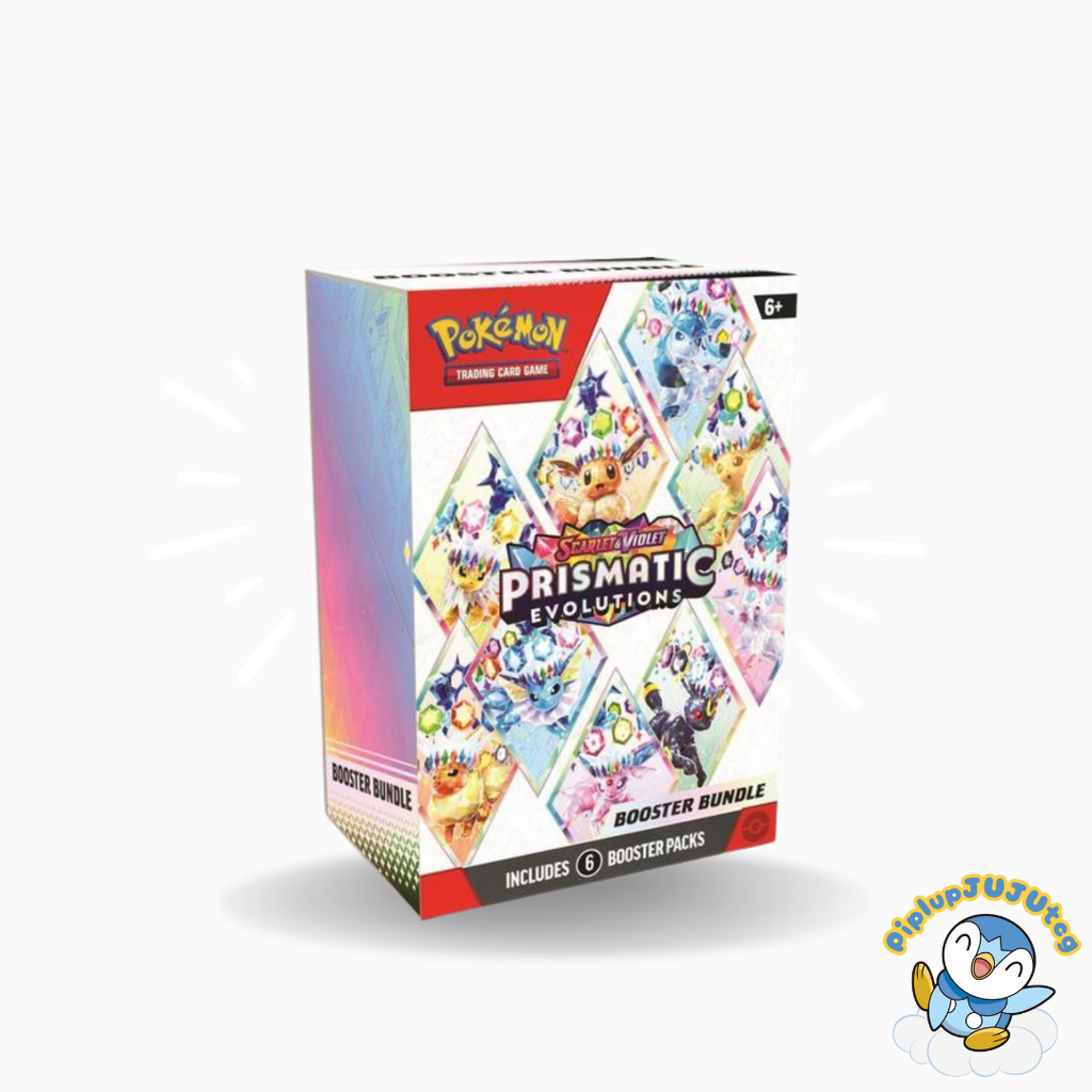 Pokémon TCG: Scarlet & Violet-Prismatic Evolutions Booster Bundle (6 Packs)