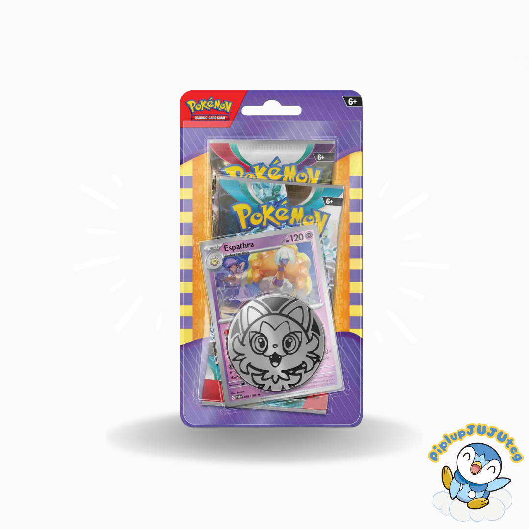Pokémon TCG: Espathra Card with 2 Booster Packs & Coin