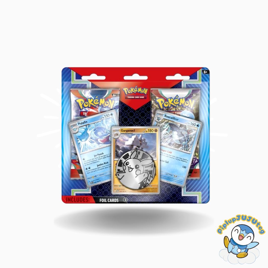 Pokémon TCG: Palafin, Baxcalibur & Garganacl Cards with 2 Booster Packs & Coin