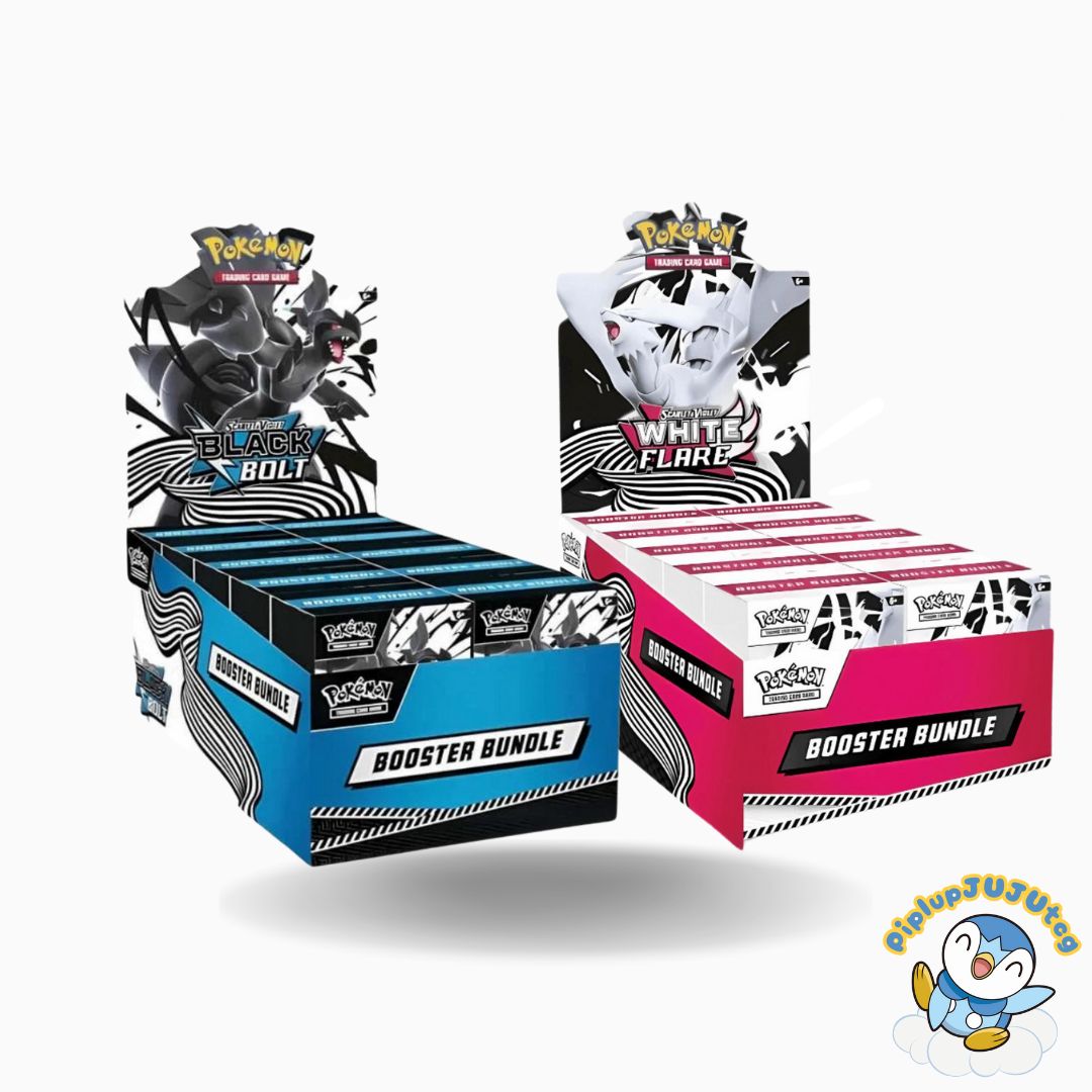 Pokémon TCG: Scarlet & Violet- Black Bolt & White Flare Booster Bundle Sealed Display Case (10 Booster Bundle Each)